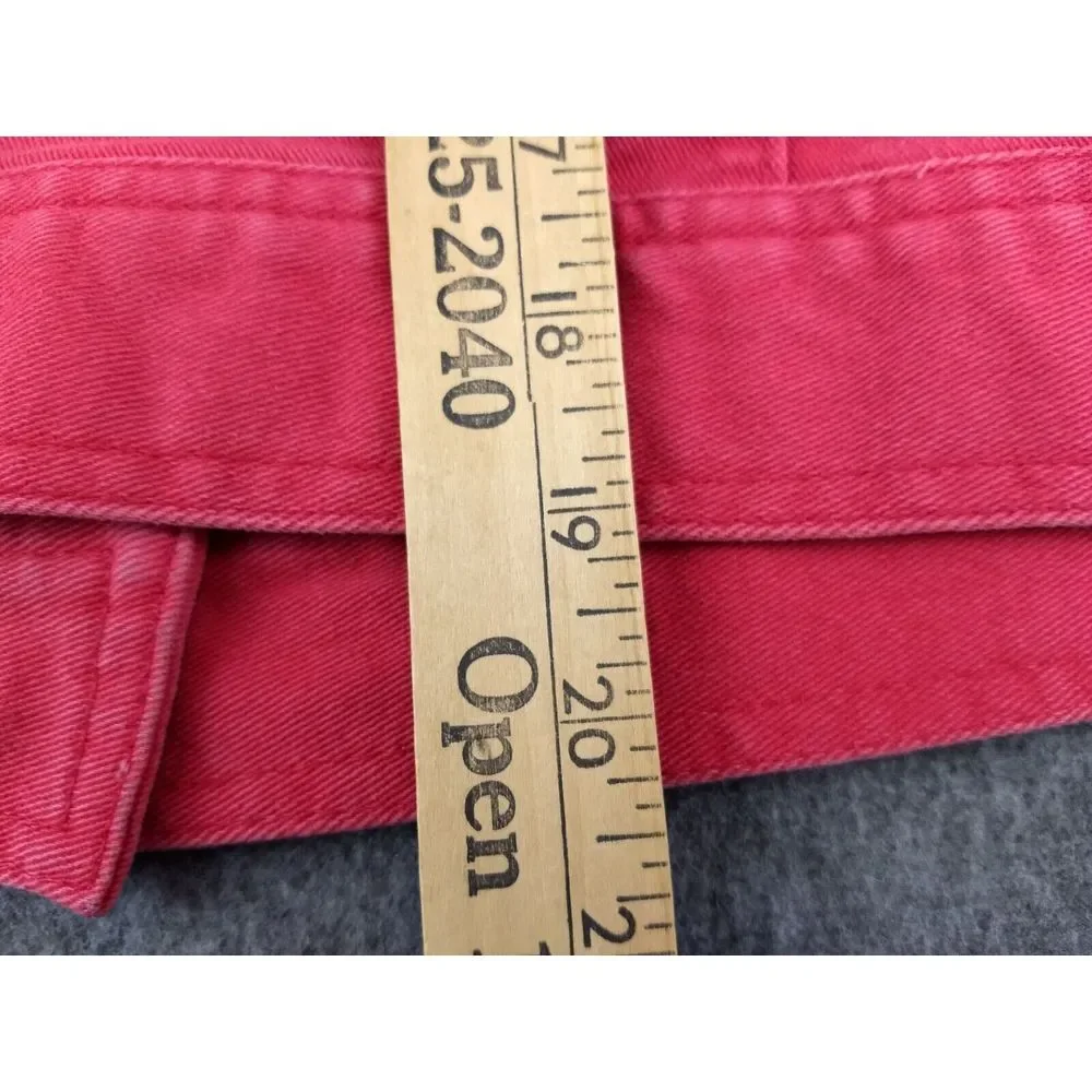 Ralph Lauren Jeans Co. Womens M Vintage Red Denim Jean Jacket Metal Logo Buttons - Picture 16 of 16